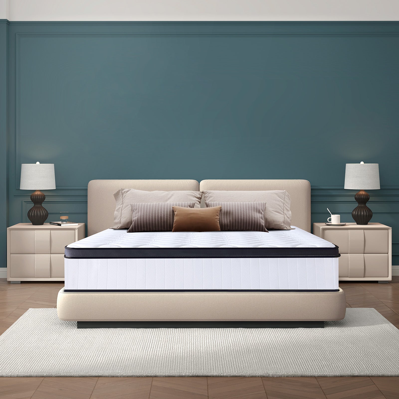 Breathable spring mattress