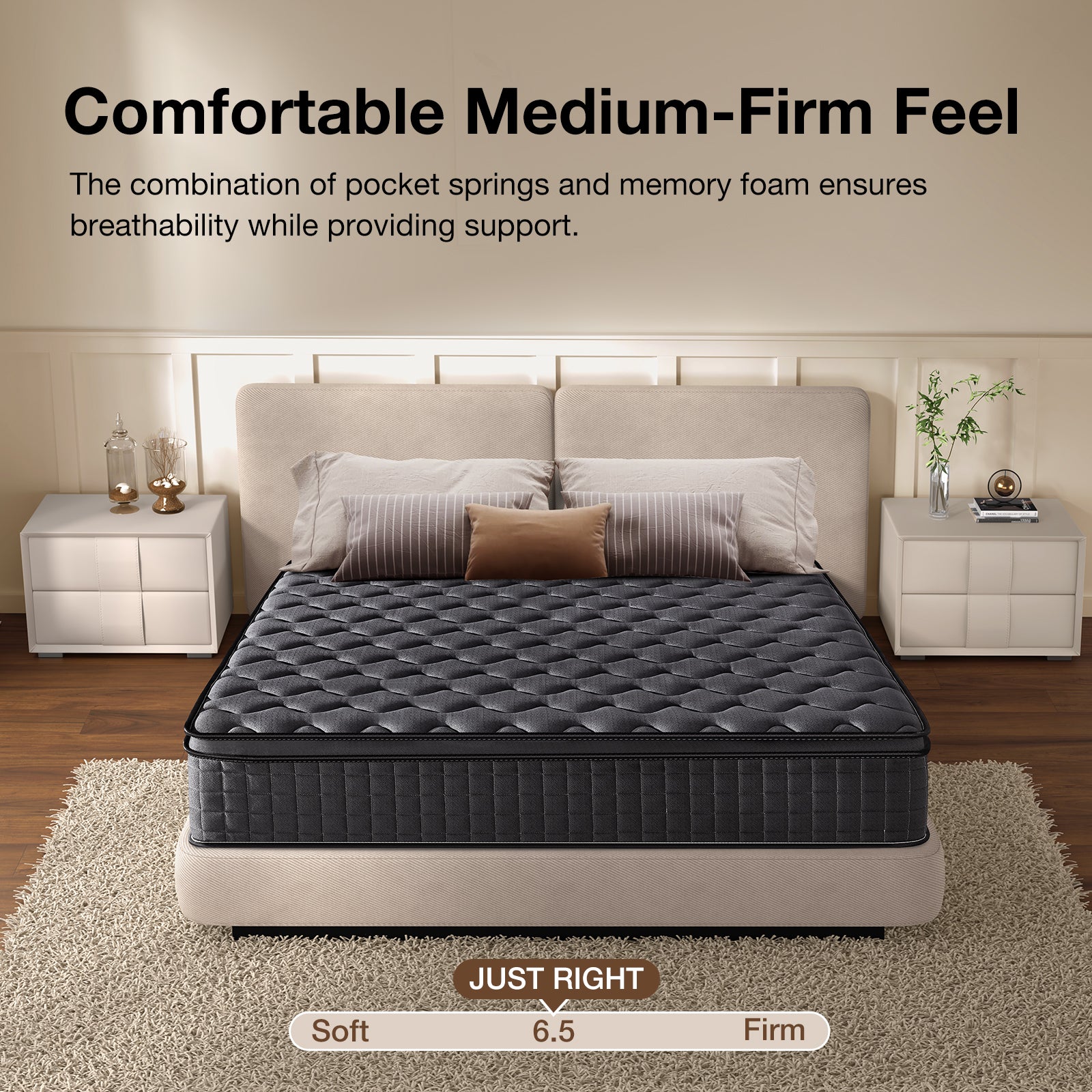 Breathable spring mattress