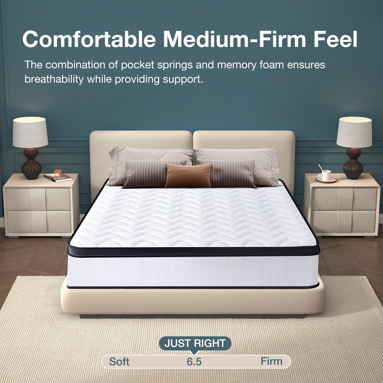Breathable spring mattress