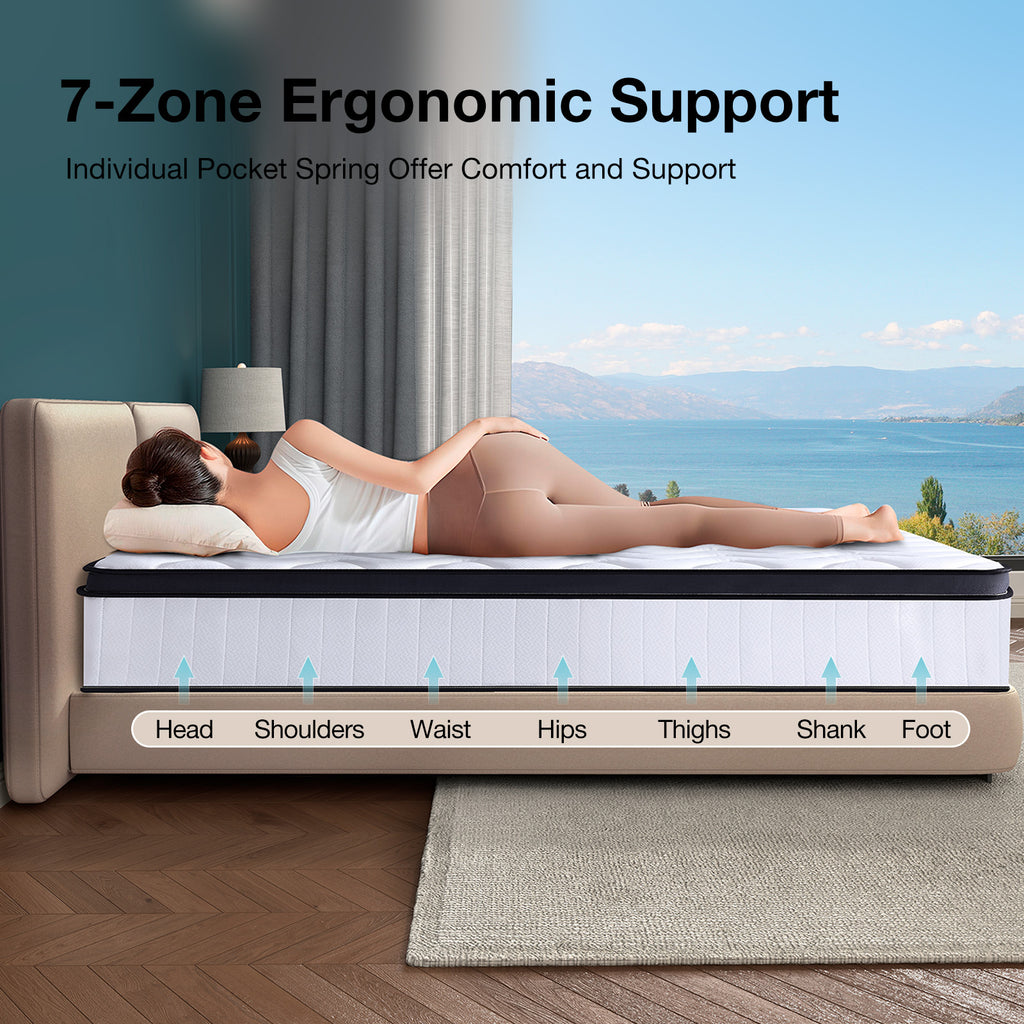 Breathable spring mattress